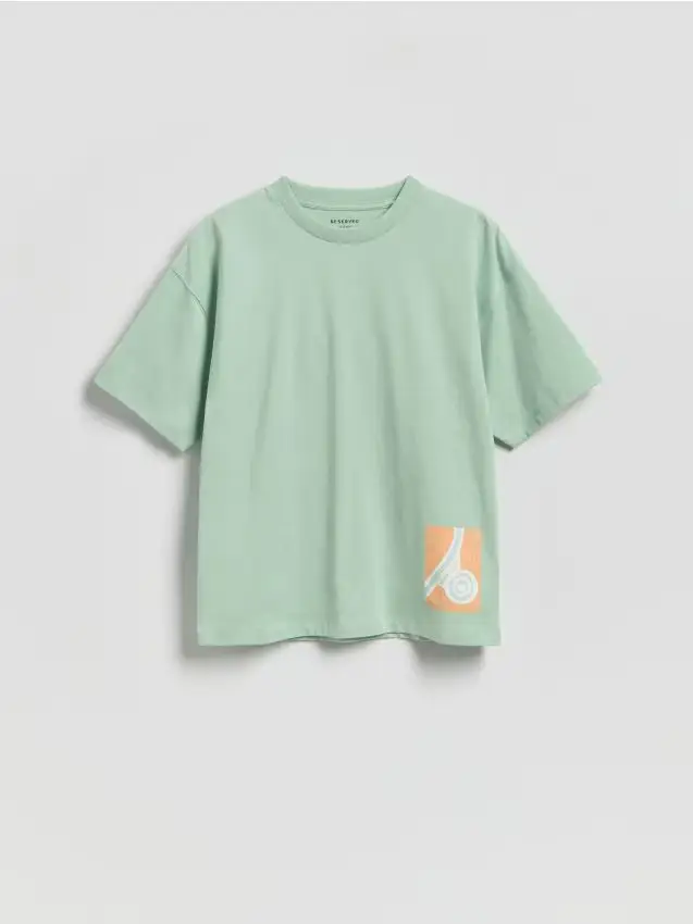 T-shirt in cotone - verde chiaro