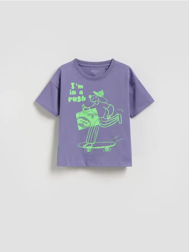 T-shirt in cotone - viola