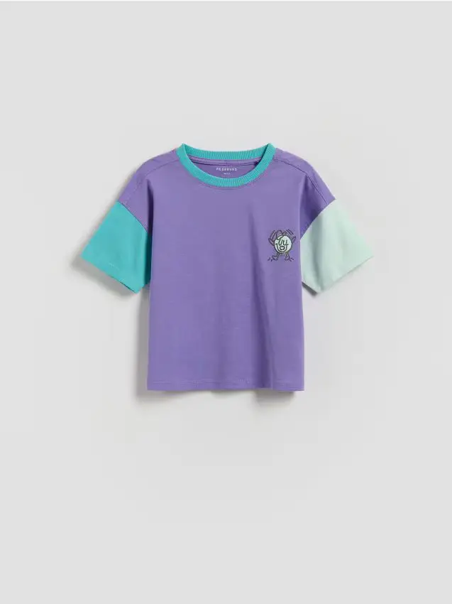 T-shirt in cotone - viola