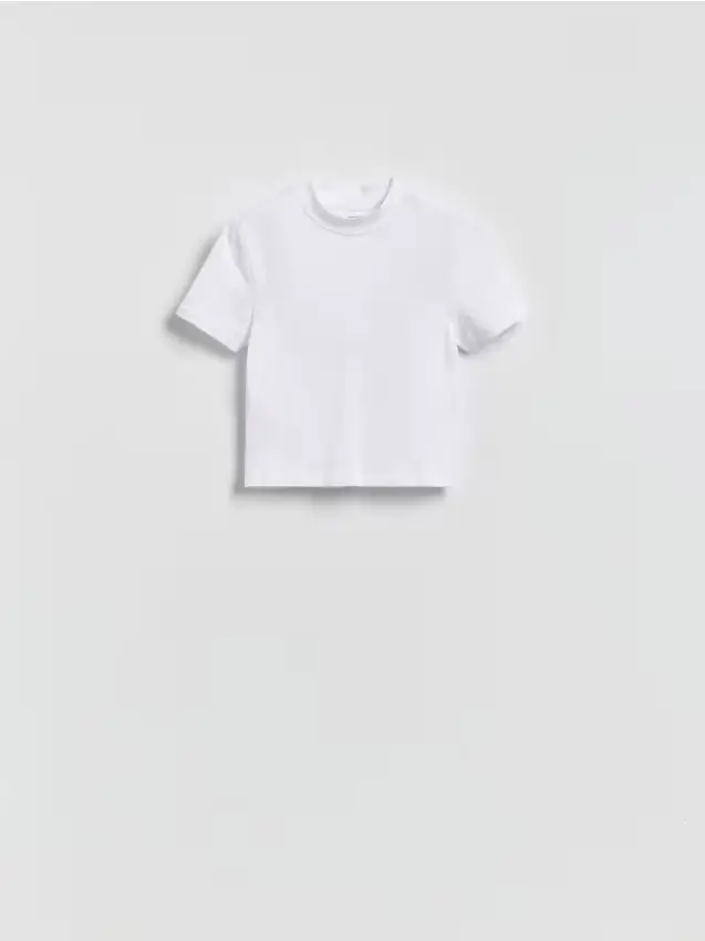 T-shirt in misto cotone - bianco