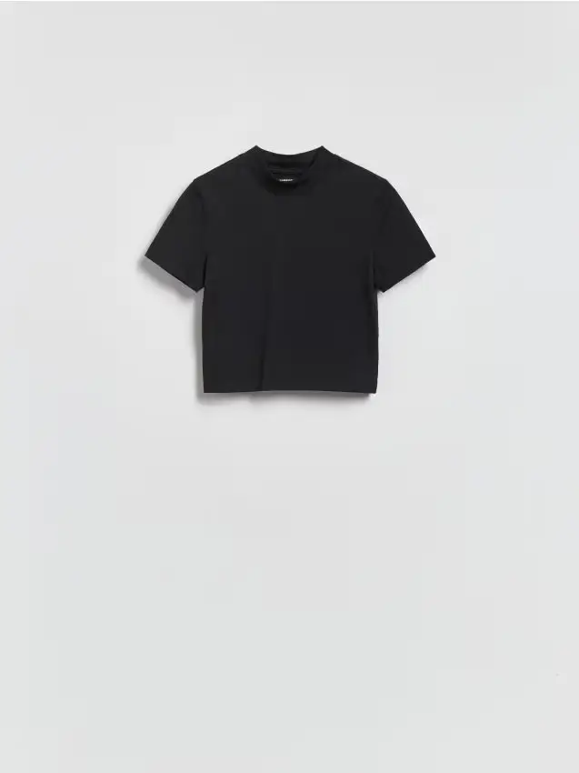 T-shirt in misto cotone - nero
