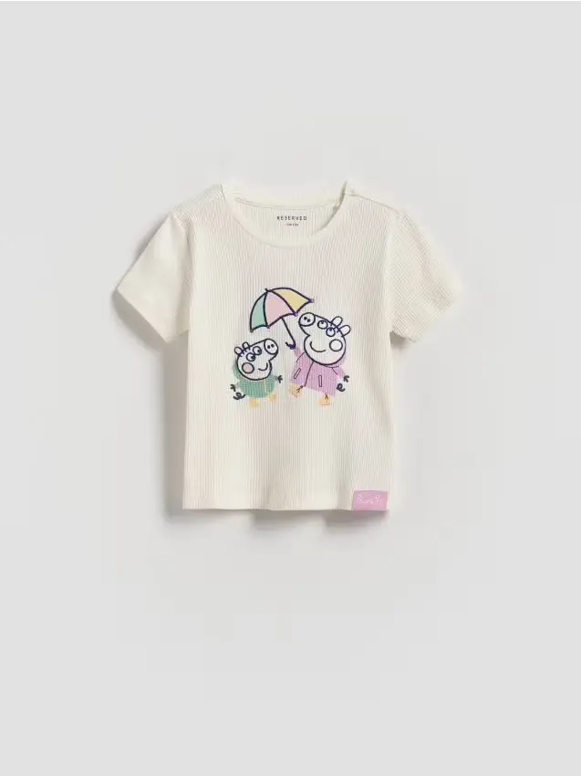 T-shirt Peppa Pig - panna