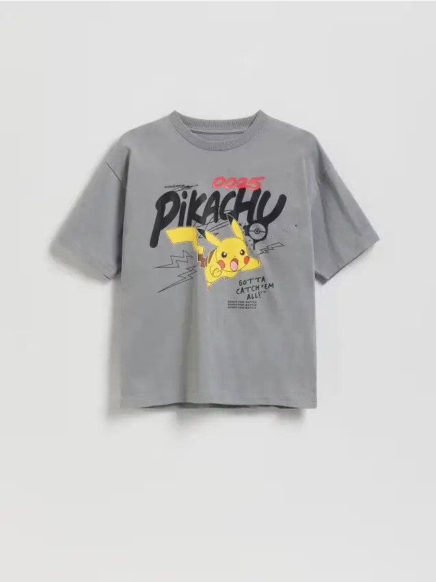 T-shirt Pokémon - grigio scuro