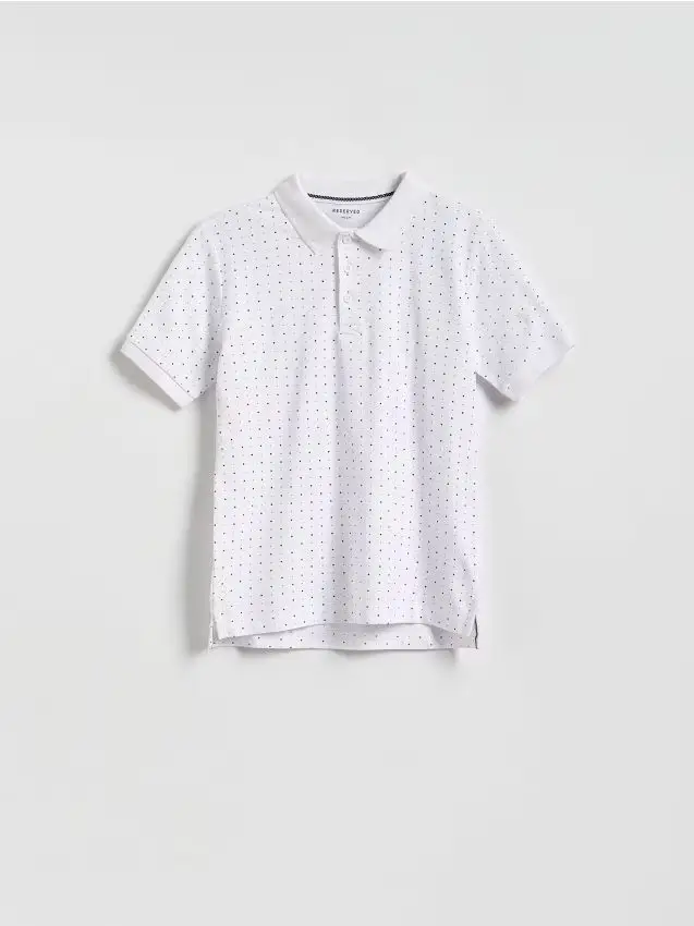 T-shirt polo - panna