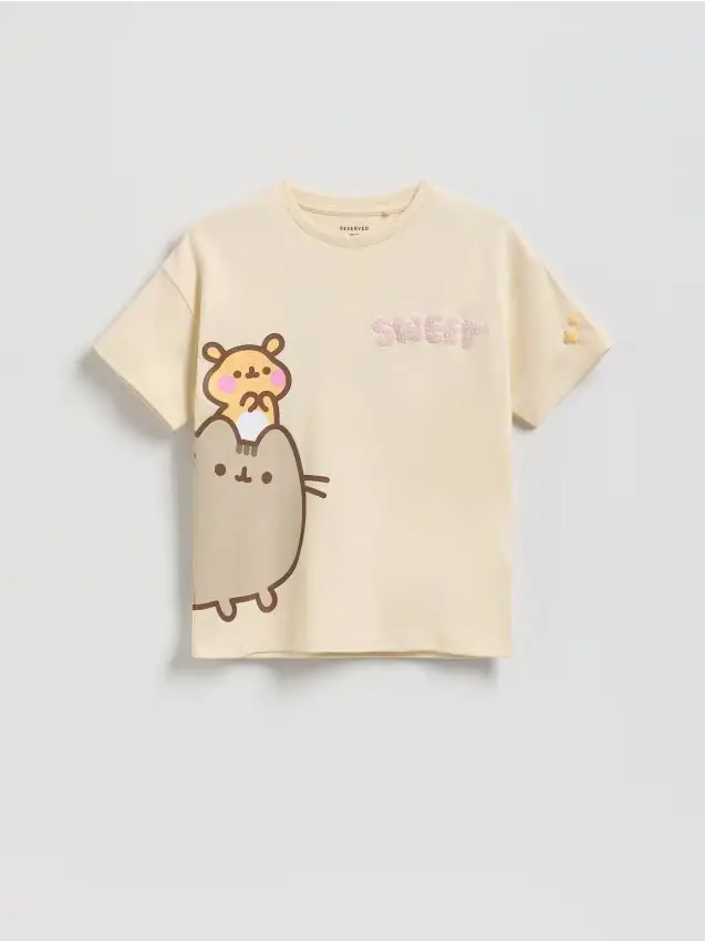T-shirt Pusheen - beige