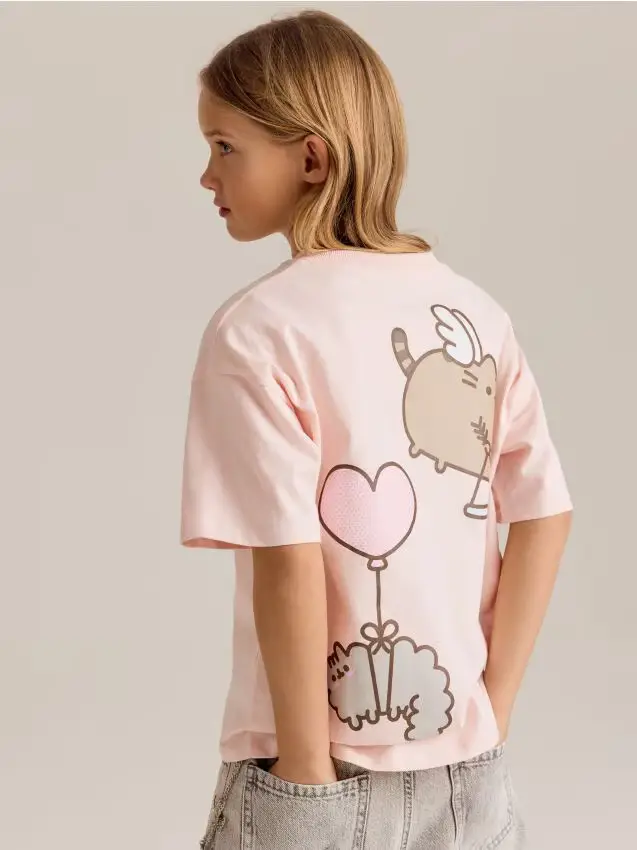 T-shirt Pusheen - rosa