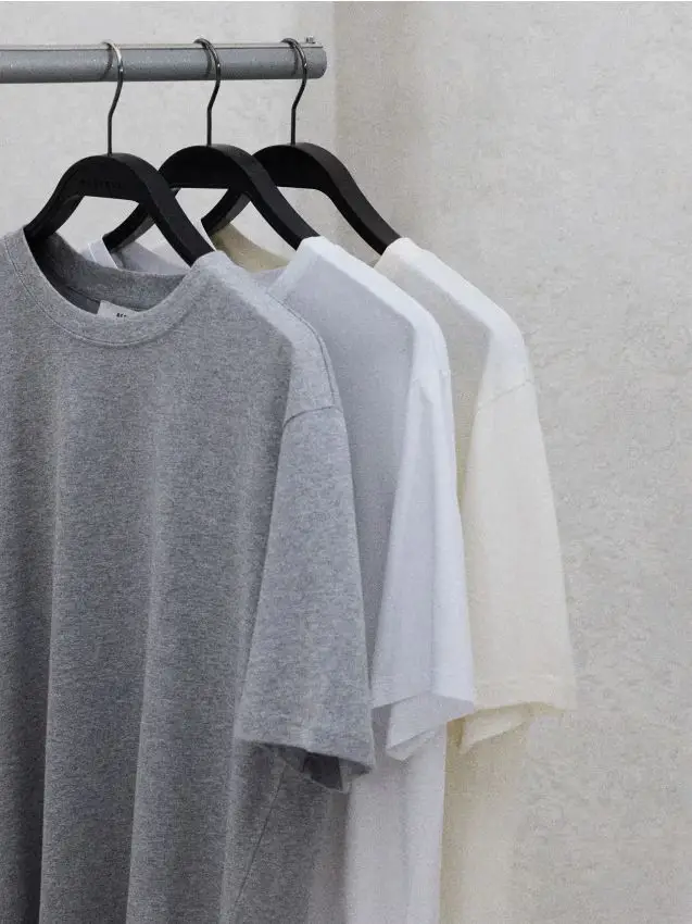 T-shirt regular fit in cotone - grigio medio
