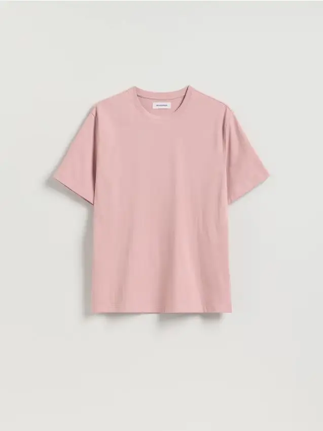 T-shirt regular fit in cotone - malva