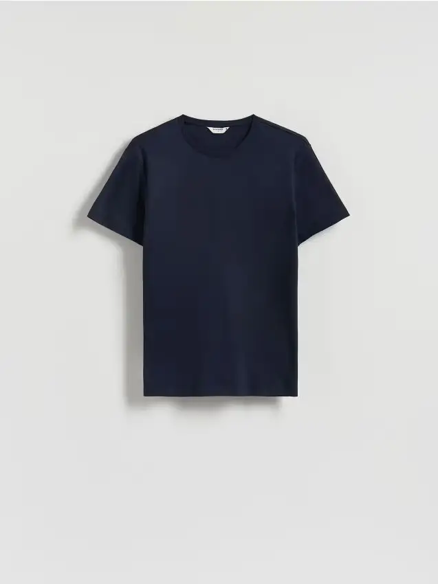 T-shirt regular in modal - blu scuro