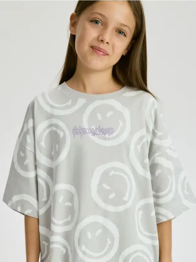 T-shirt SmileyWorld® - grigio chiaro