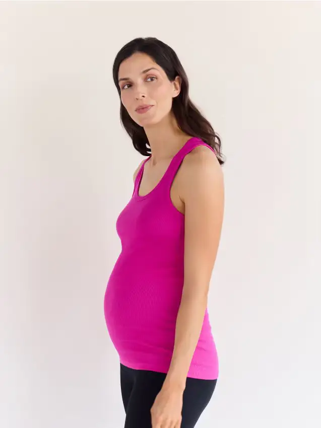 Top a costine - rosa shocking