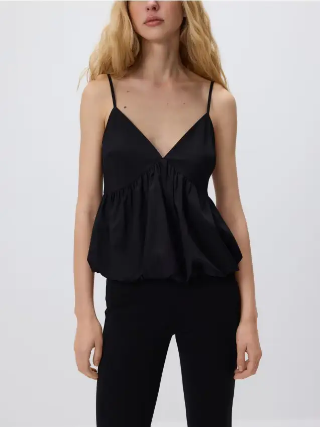 Top a palloncino - nero