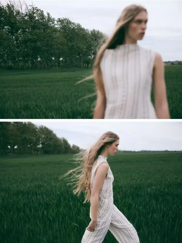 Top asimmetrico in viscosa - beige