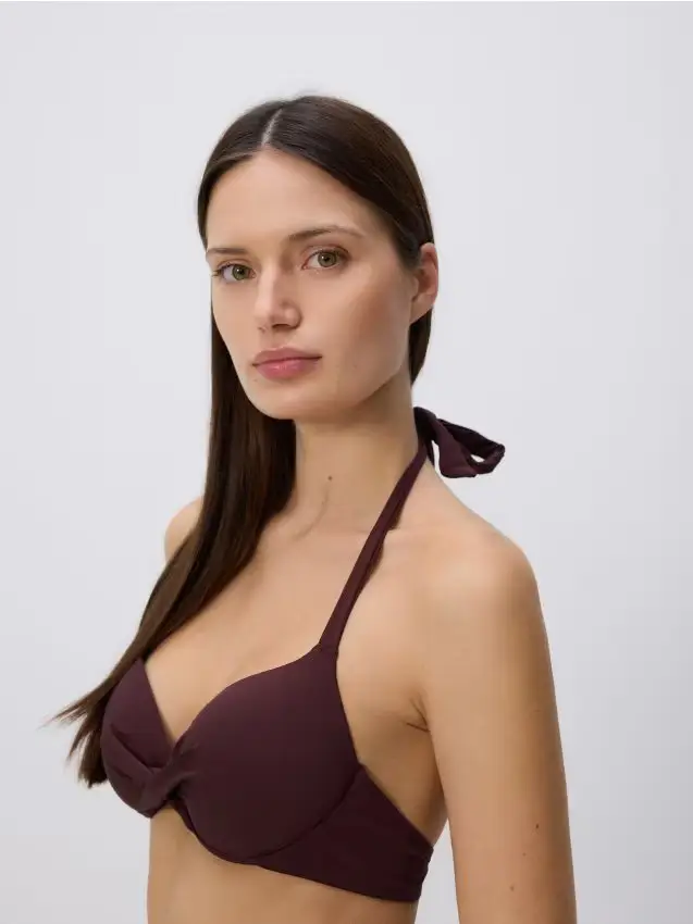 Top da spiaggia - viola scuro