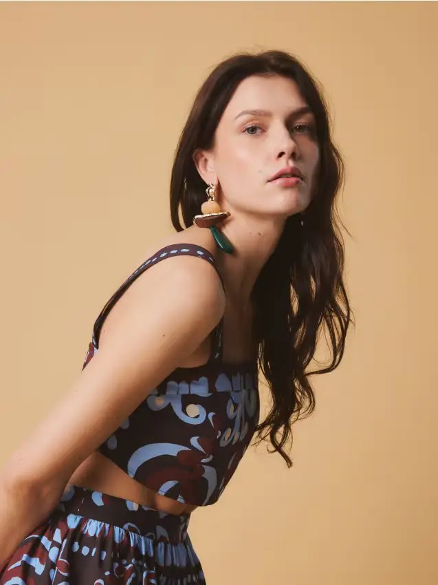 Top fantasia - multicolore