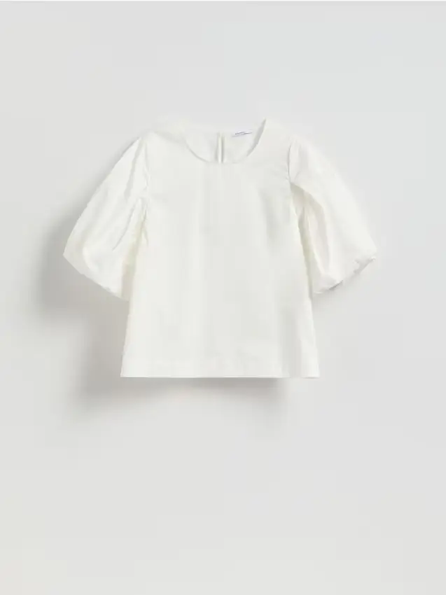 Top in cotone - bianco