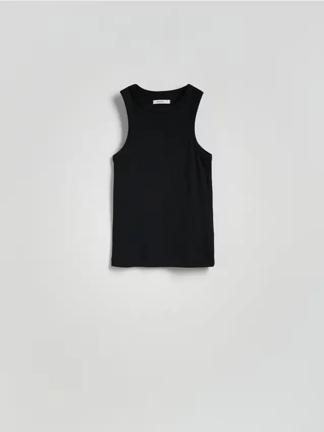 Top in cotone - nero