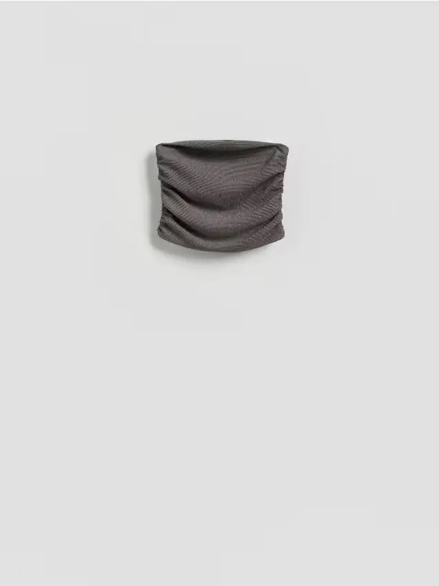 Top in maglia - marrone scuro