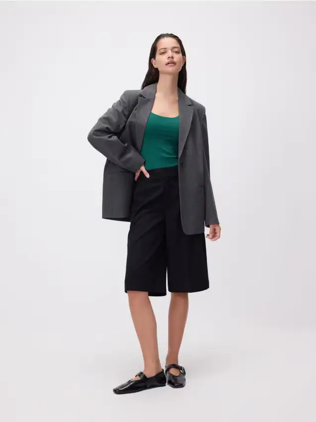 Top semplice - verde scuro