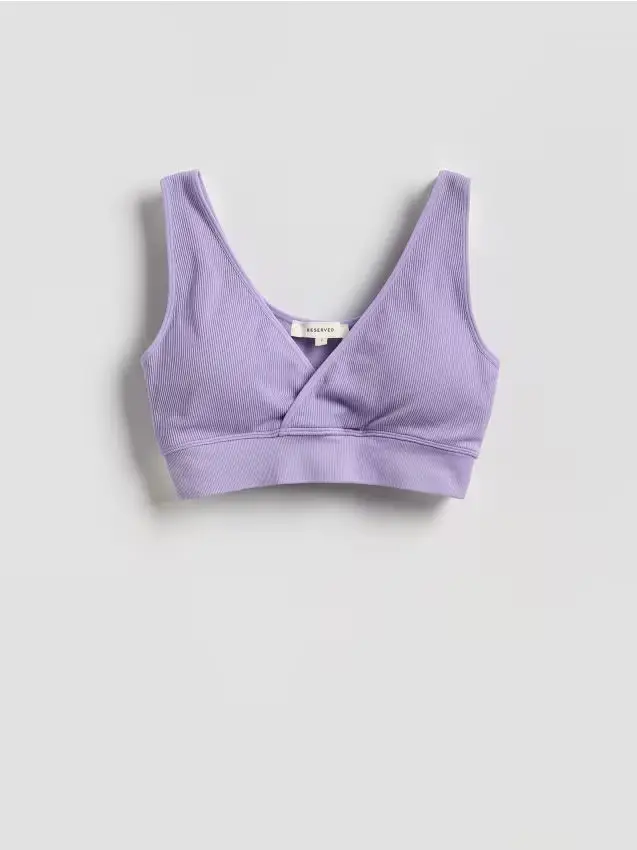 Top senza cuciture - lavanda