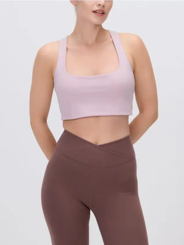 Top sportivo - rosa cipria