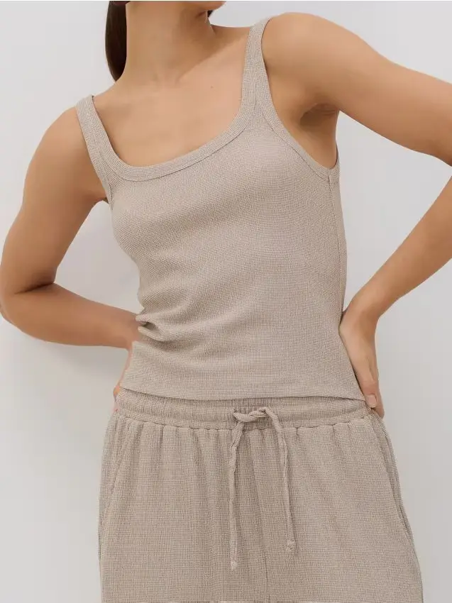 Top strutturato - nude