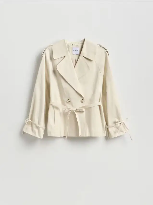 Trench corto - panna