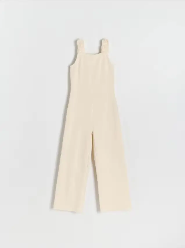 Tuta in tweed - panna