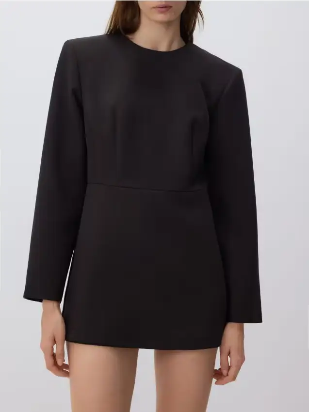 Tuta jumpsuit a allacciata - marrone