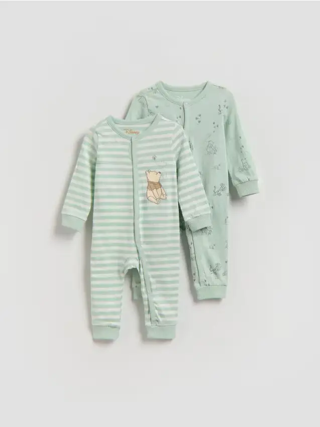 Tutina Winnie the Pooh confezione da 2 - verde pallido