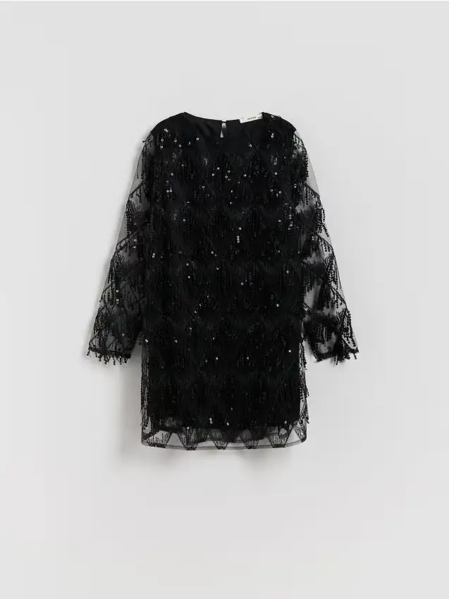 Vestito a paillette - nero