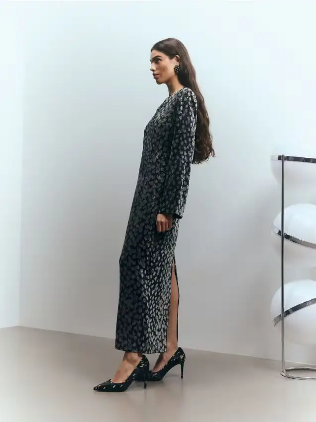 Vestito a paillette - nero