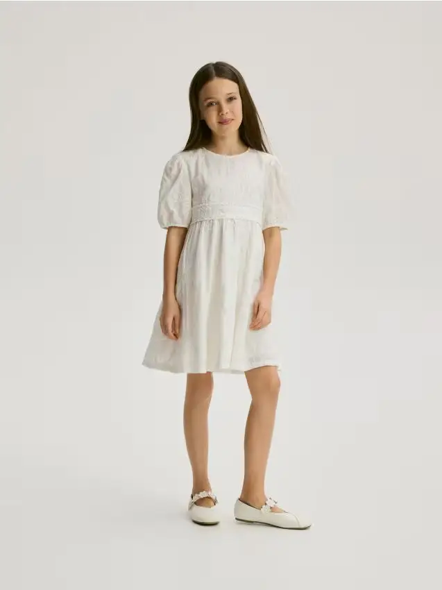 Vestito a paillette - panna