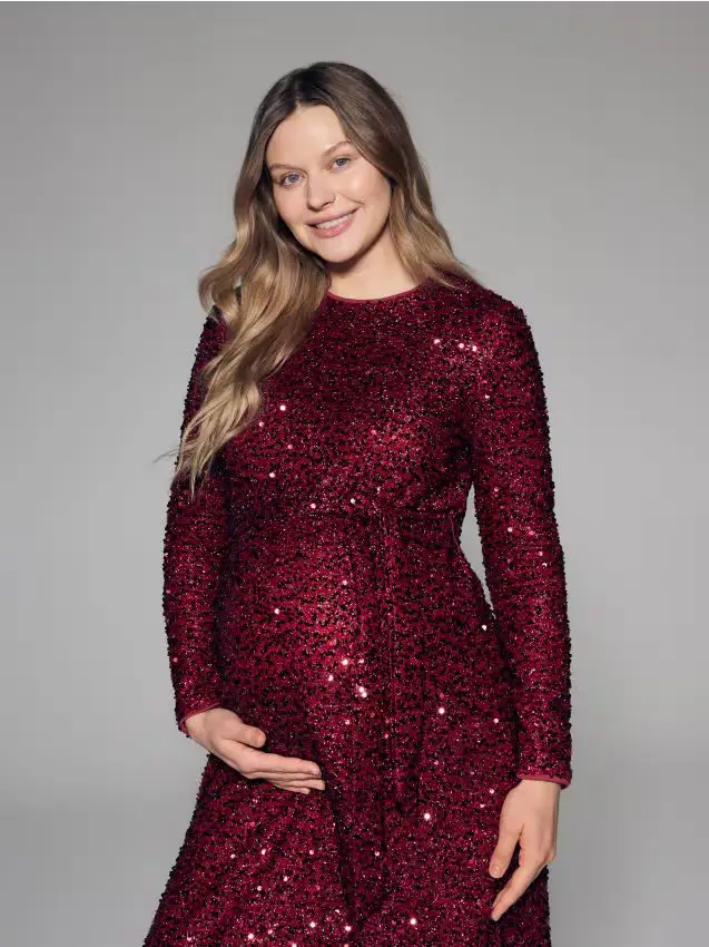 Vestito a paillette - rosso