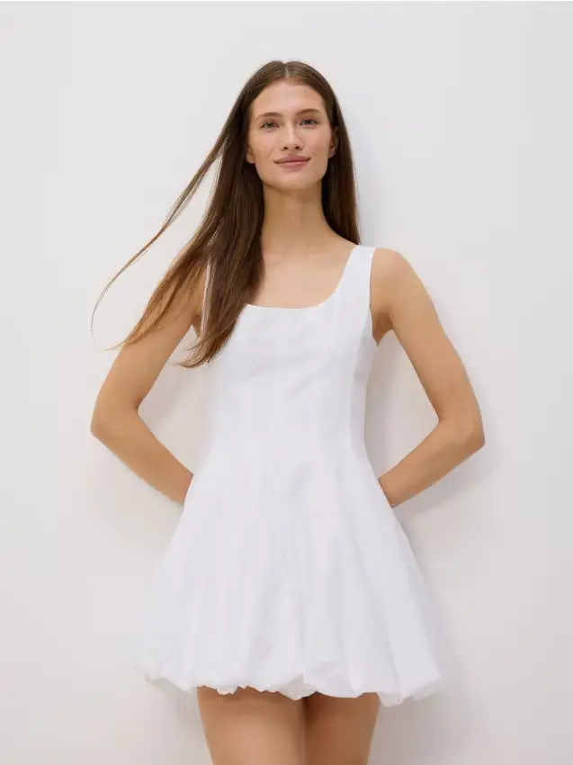 Vestito a palloncino - bianco