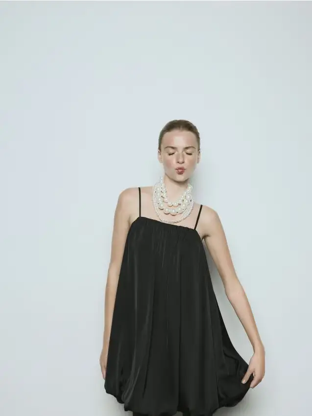 Vestito a palloncino - nero