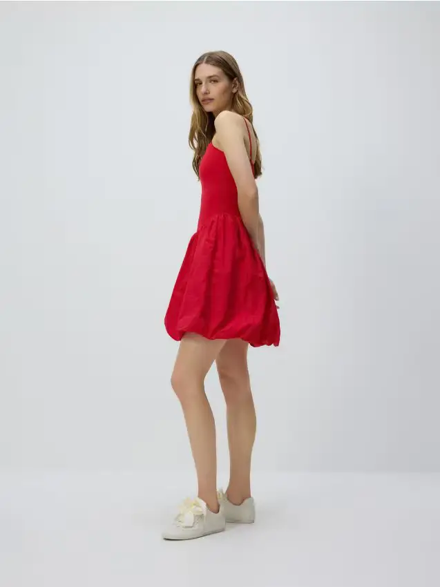 Vestito a palloncino - rosso