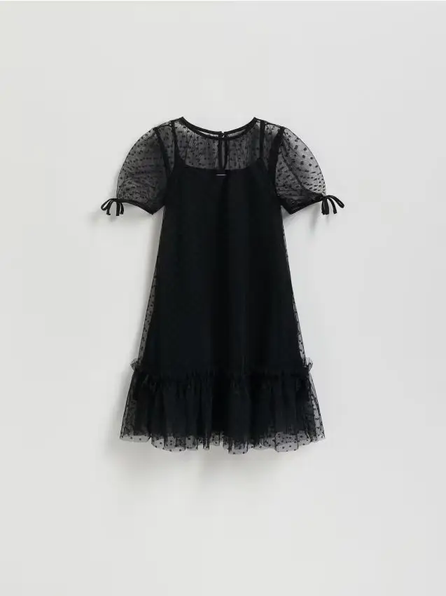 Vestito a pois - nero