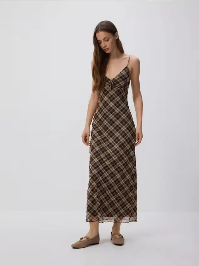 Vestito a quadri - multicolore