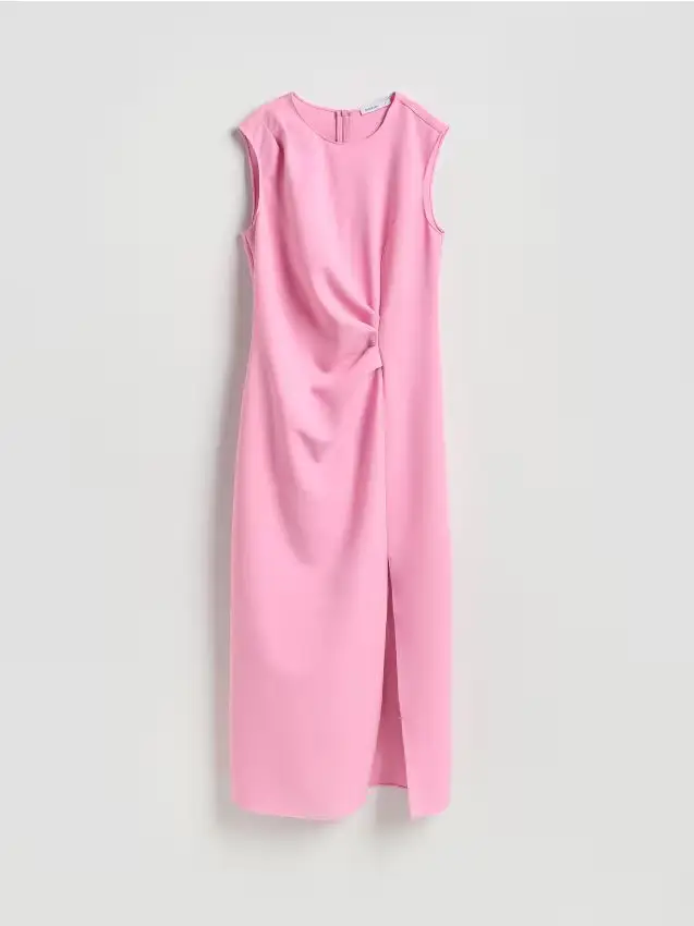 Vestito arricciato - rosa pastello