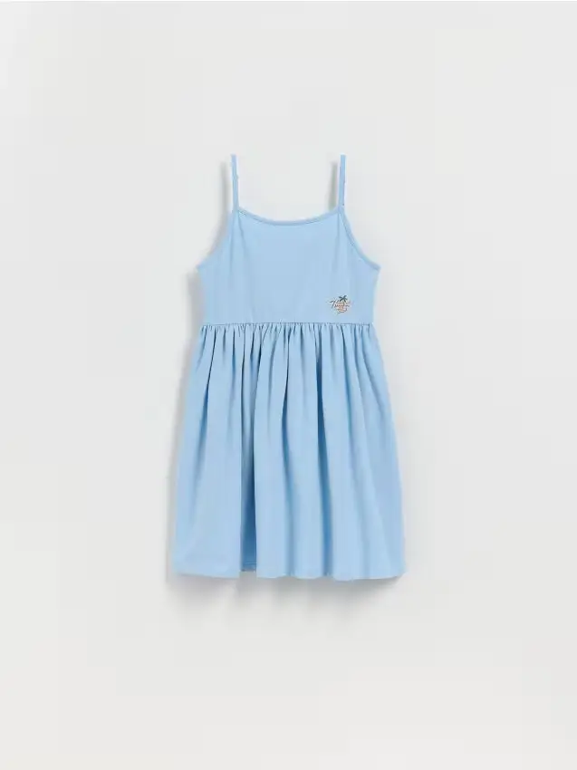 Vestito con spalline - blu pallido