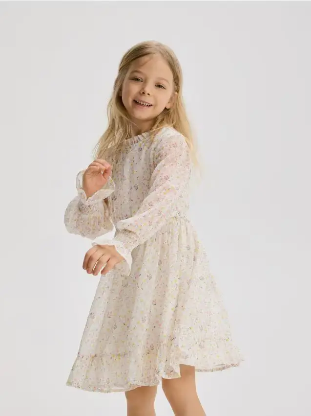 Reserved Vestito fantasia - panna