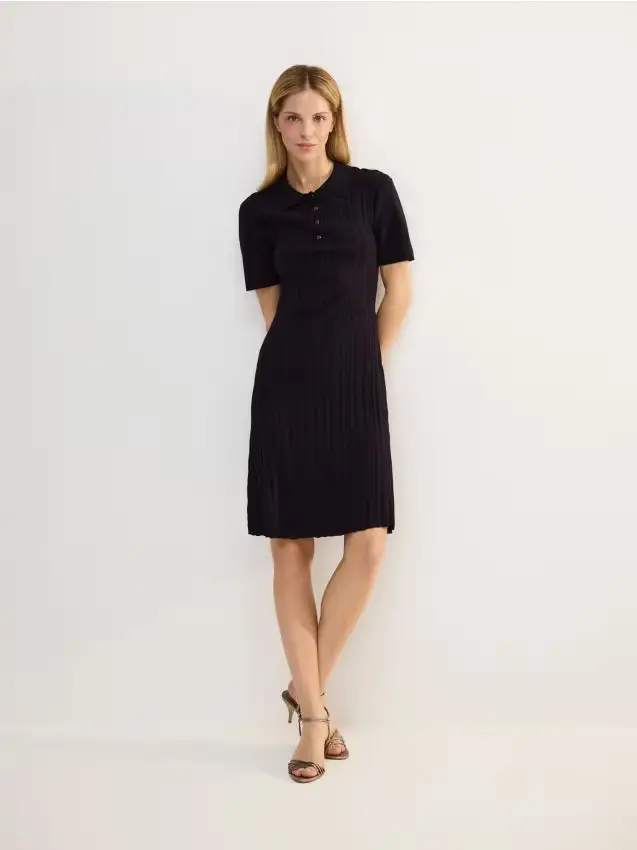 Vestito in jersey - blu scuro