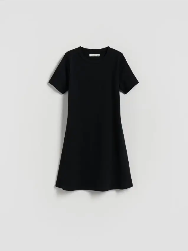 Vestito in jersey - nero