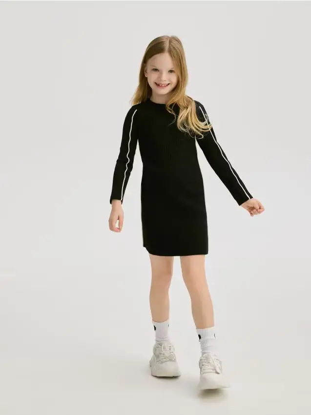 Vestito in jersey - nero