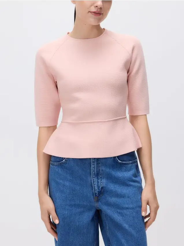 Vestito in jersey - rosa pastello