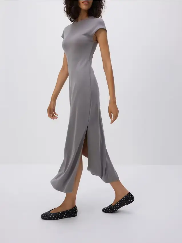 Vestito in modal - grigio scuro