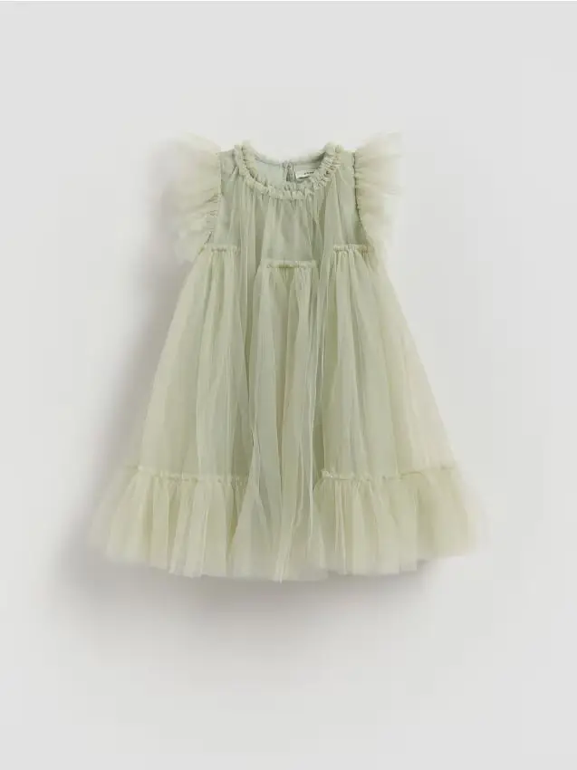 Vestito in tulle - verde pallido