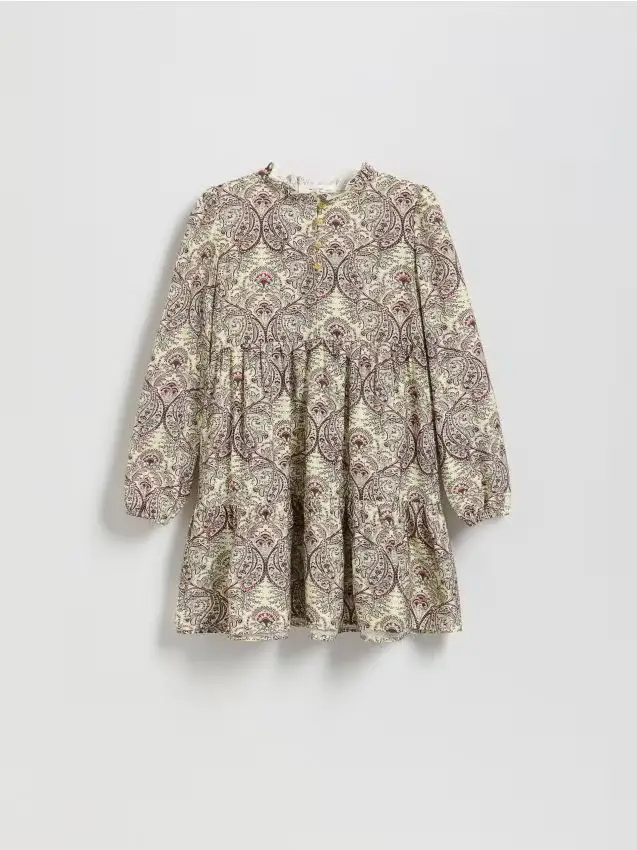 Vestito in viscosa fantasia - multicolore