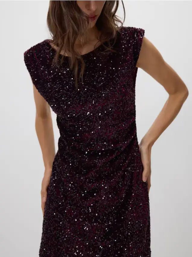 Vestito mini luccicante - multicolore